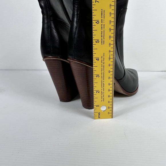 Veronica Beard Size 9 LOGAN Ankle Boots Black Leather Side Zip Women's - Picture 6 of 13